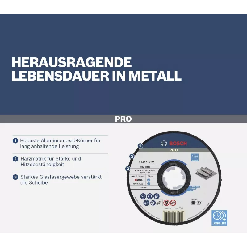 Bosch Standard for Metal X-LOCK Rezný kotúč 125 mm (2608619782)