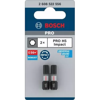 Bosch Professional Impact Control Hex Impact bit H5 2-sada (2608522556)