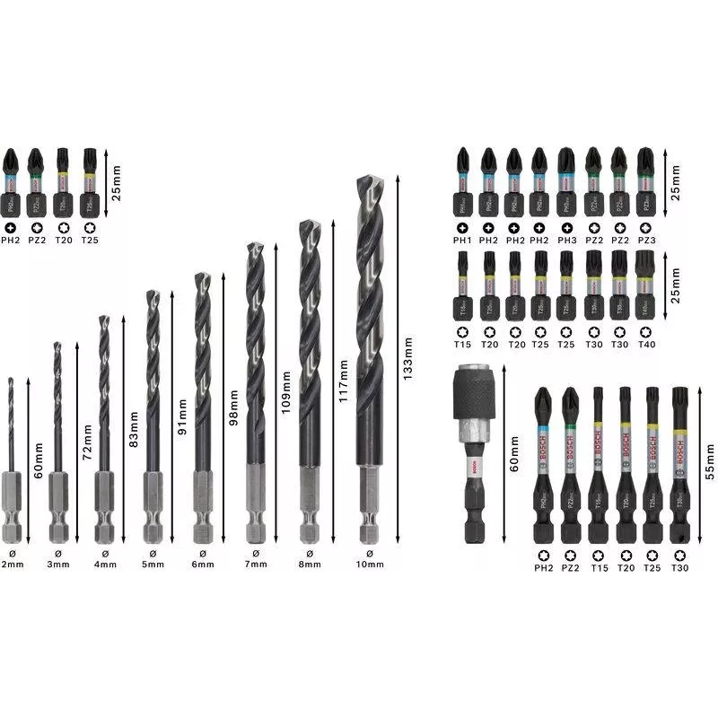 Bosch PRO sada na príklepové vŕtanie a bity 35-dielna (2608521U81)