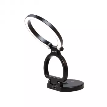 NANLITE Lumo Polar Black prstencové svetlo
