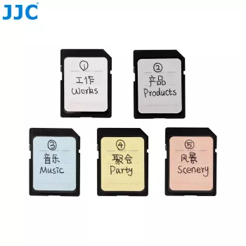 JJC 120x štítky nálepky na pamäťové karty pre SD MicroSD CF XQD