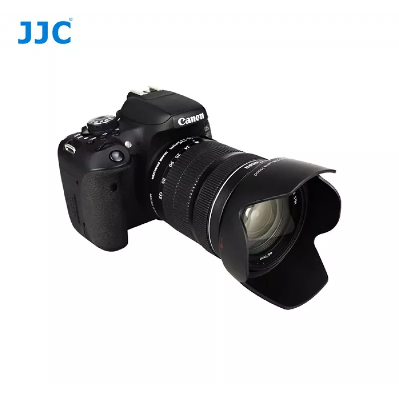 JJC slnečná clona pre Canon EW-73B - tulipánová bajonetový uzáver - čierna