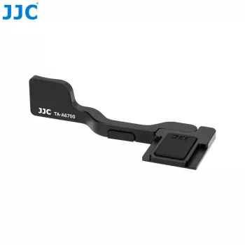 JJC TA-A6700 podpora palca pre Sony A6700 kameru – hliníková zliatina, montáž na sánku blesku, podložka palca