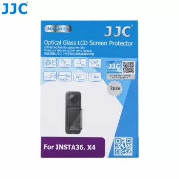 JJC 2x tvrdené sklo ochranná fólia displeja 9H pre Insta360 X4 (GSP-X4K2)