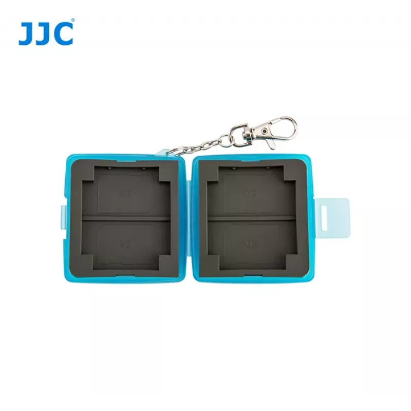 JJC puzdro na pamäťové karty pre 4 SD / SDHC / SDXC karty - čierne