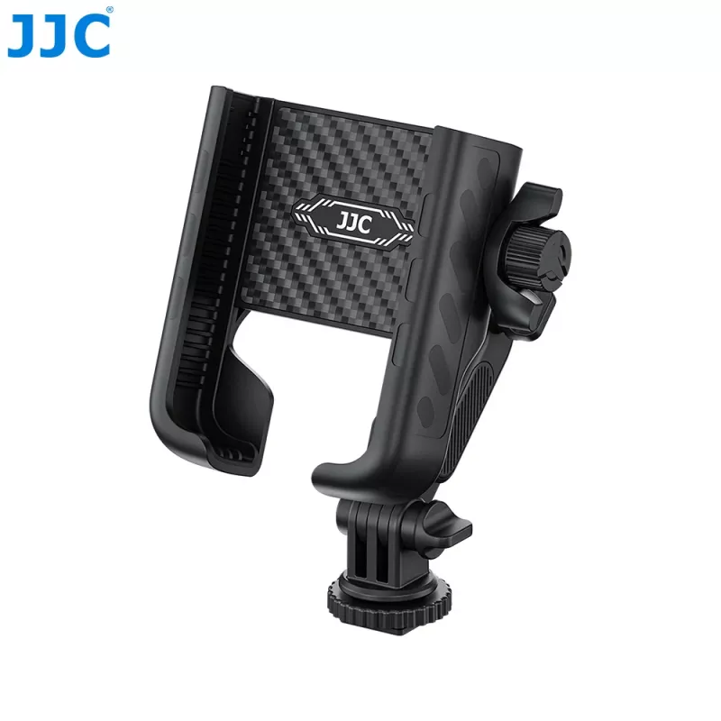 JJC PM-CS1 adaptérový držiak so závitom 1/4 inch pre telefón, smartfón, GoPro, štandardné ISO sánky, čierny
