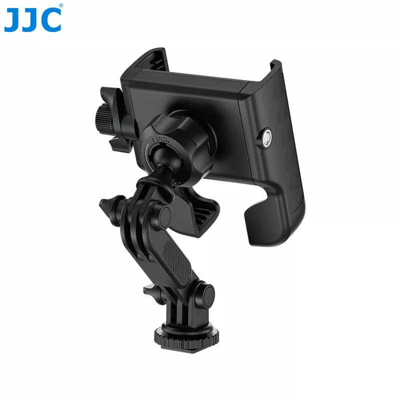 JJC PM-CS1 adaptérový držiak so závitom 1/4 inch pre telefón, smartfón, GoPro, štandardné ISO sánky, čierny