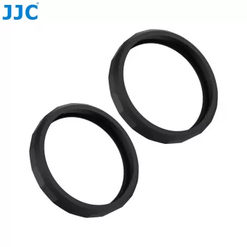 JJC 2x silikónový ochranný krúžok objektívu pre DJI Osmo Action 5 Pro / 4 / 3 (čierny)