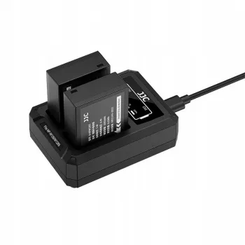 JJC duálna USB-C nabíjačka pre 2x Fujifilm NP-W126 / NP-W126S batéria DCH-W126TC