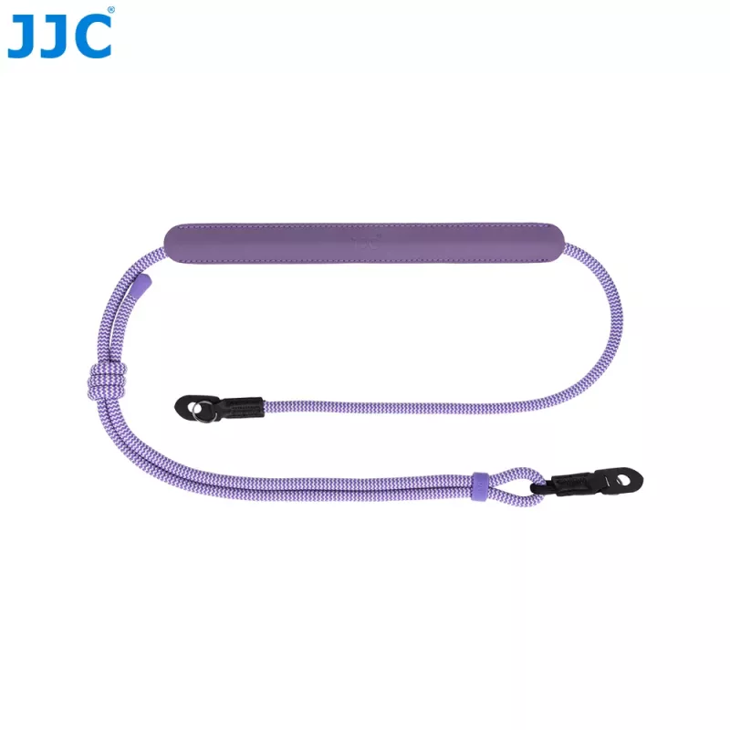 JJC retro krčný a ramenný popruh na fotoaparát CPC-LPS fialový