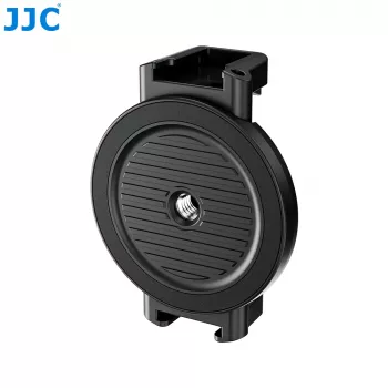 JJC MS-SPC1 čierny magnetický držiak telefónu s 1/4 palcovým závitom a 2 držiakmi so svetlicou pre iPhone MagSafe