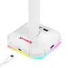 Redragon Scepter PRO HA300-W stojan na herný headset s RGB osvetlením, biely