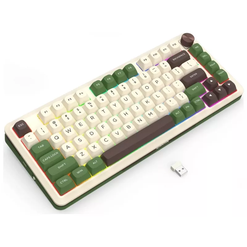 Redragon K681CGC-RGB-PRO Cyrus 65% tri-módová mechanická klávesnica, hot-swappable, Red spínače, RGB, čierna