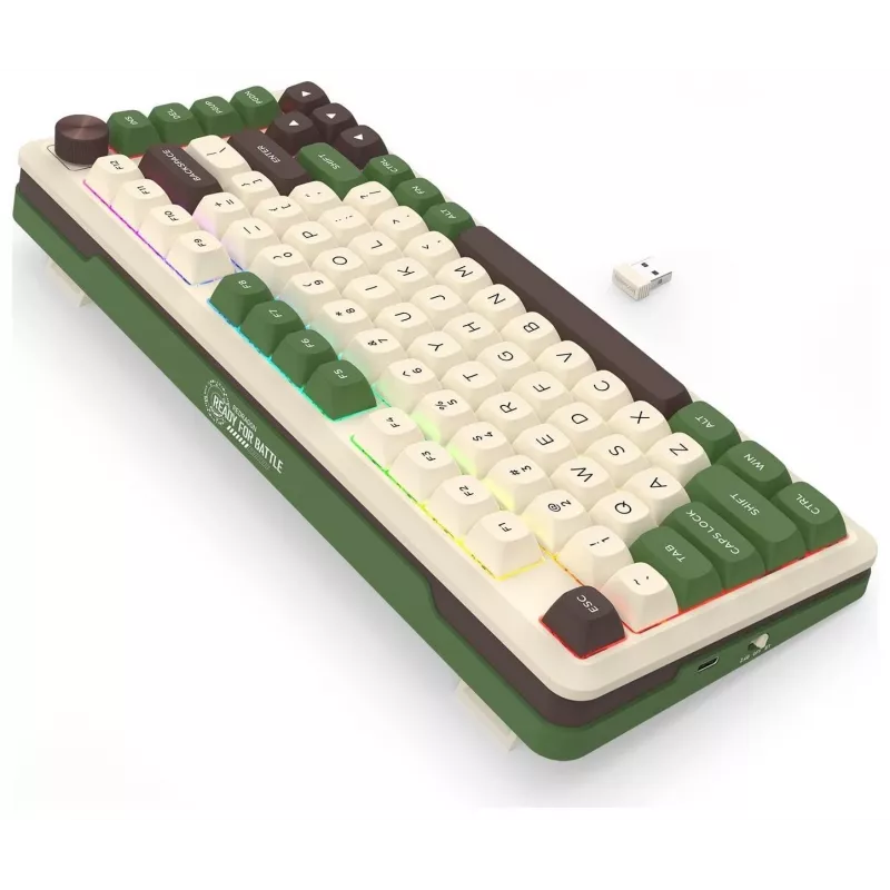 Redragon K681CGC-RGB-PRO Cyrus 65% tri-módová mechanická klávesnica, hot-swappable, Red spínače, RGB, čierna