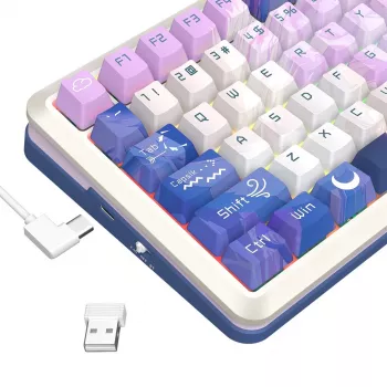 Redragon Flekact Pro K708AK-RGB-PRO mechanická herná klávesnica, plná veľkosť, RGB podsvietenie, modré spínače