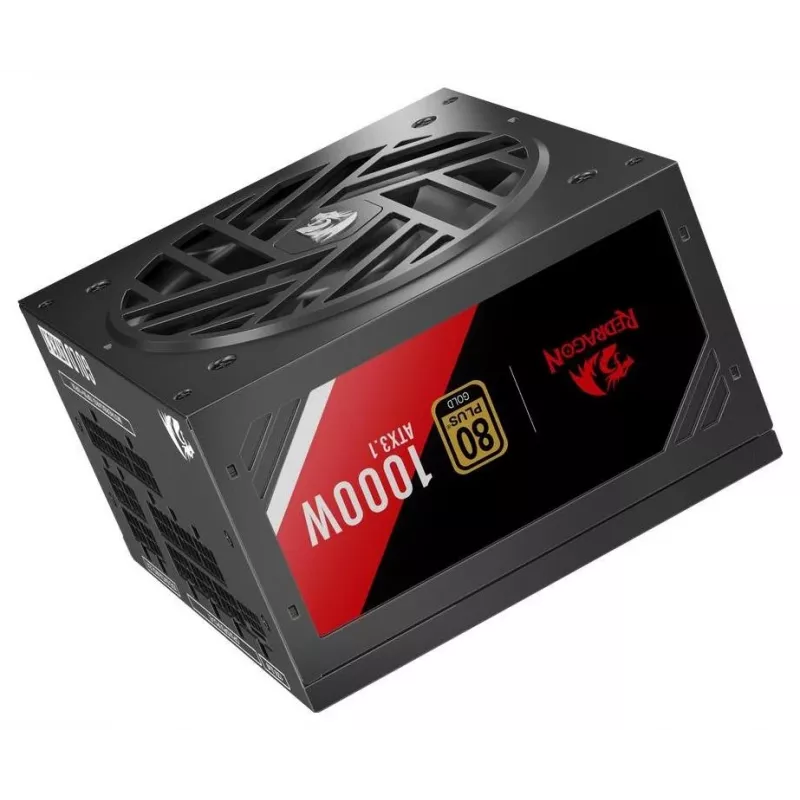 Redragon Master GC-MS03 1000W napájací zdroj, 80 PLUS Standard, ATX, neomodulárny, 120mm ventilátor, čierny