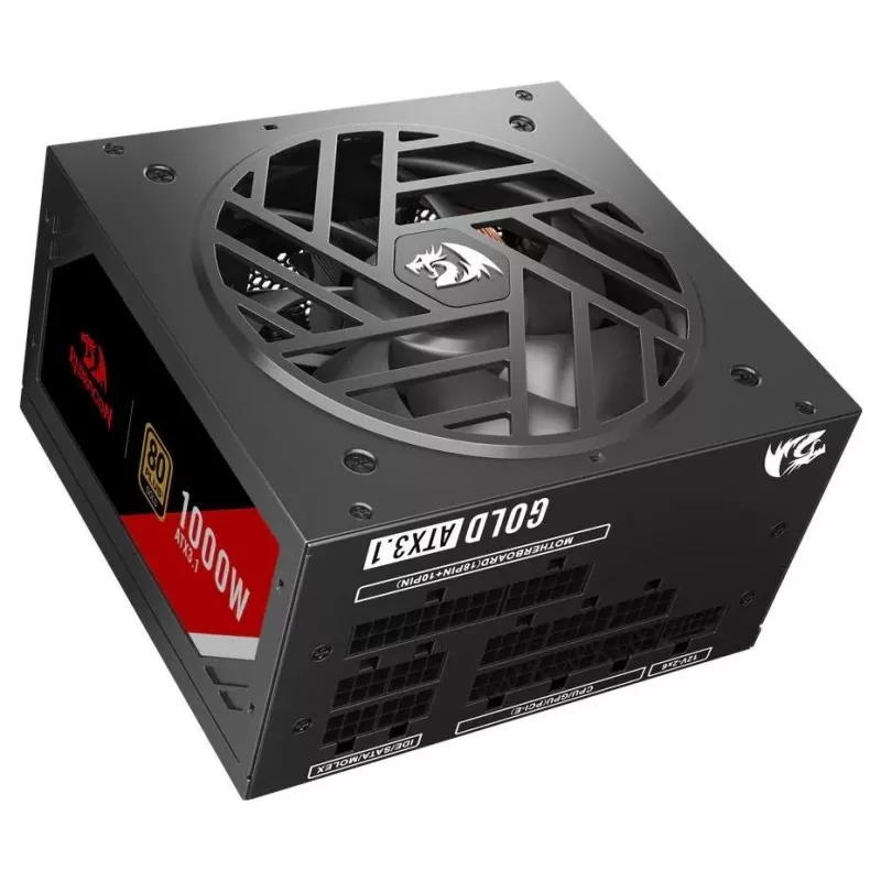 Redragon Master GC-MS03 1000W napájací zdroj, 80 PLUS Standard, ATX, neomodulárny, 120mm ventilátor, čierny
