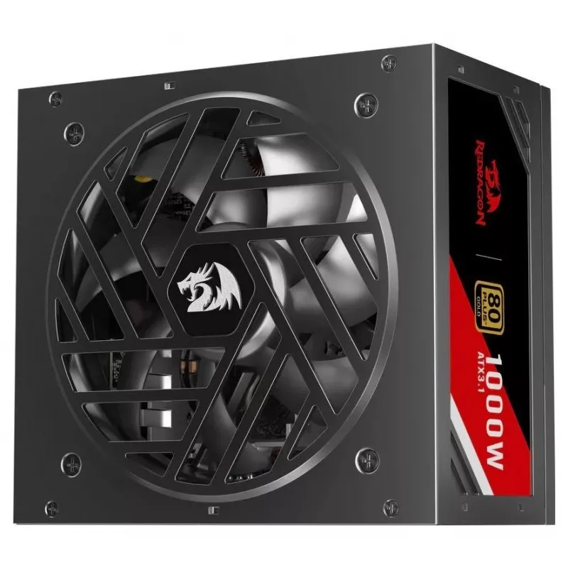 Redragon Master GC-MS03 1000W napájací zdroj, 80 PLUS Standard, ATX, neomodulárny, 120mm ventilátor, čierny