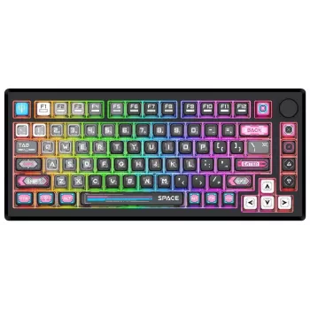 Redragon K732MC-RGB-PRO Uranus Pro 82 75% mechanická klávesnica, Hot-Swappable, RGB, USB-C, čierna