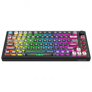 Redragon K732MC-RGB-PRO Uranus Pro 82 75% mechanická klávesnica, Hot-Swappable, RGB, USB-C, čierna