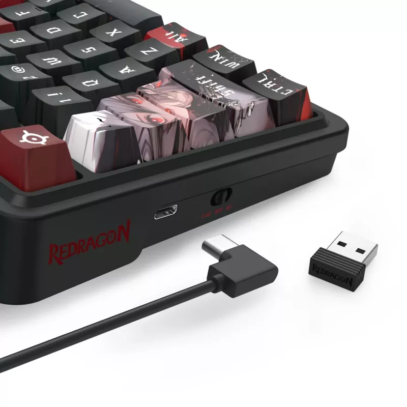 Redragon ARTEMIS PRO K719AK-RGB-PRO 75% Tri-Mode mechanická herná klávesnica