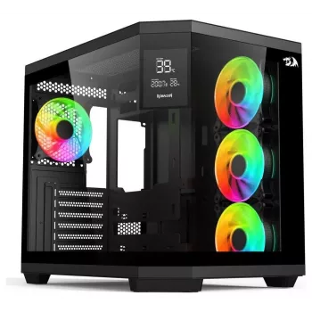 Redragon Vision ARGB GC-625-PRO Mid-Tower herné puzdro, čierne, tvrdené sklo, 4x120 mm ARGB ventilátory