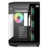 Redragon Vision ARGB GC-625-PRO Mid-Tower herné puzdro, čierne, tvrdené sklo, 4x120 mm ARGB ventilátory