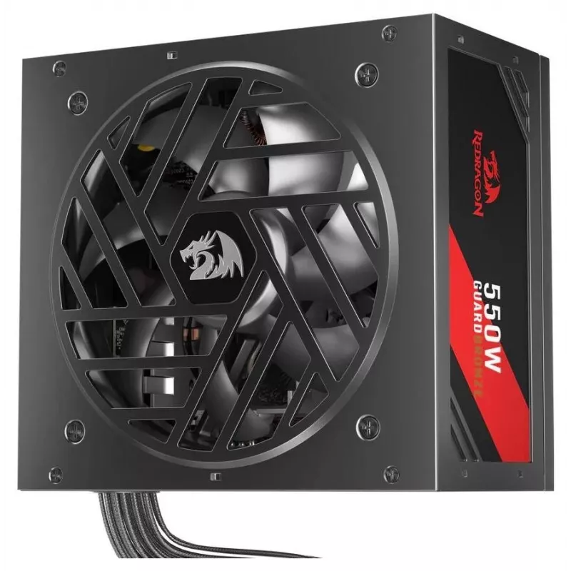 Redragon Guard GC-GU01 550W napájací zdroj, 80 PLUS Standard, Active PFC, ne-modulárny, 120 mm ventilátor, čierny
