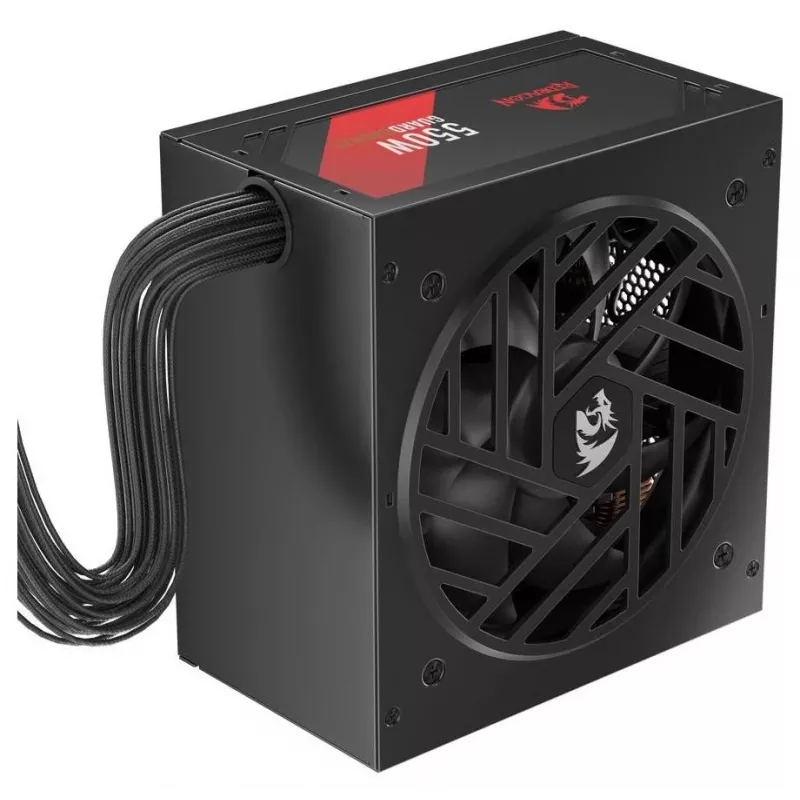 Redragon Guard GC-GU01 550W napájací zdroj, 80 PLUS Standard, Active PFC, ne-modulárny, 120 mm ventilátor, čierny