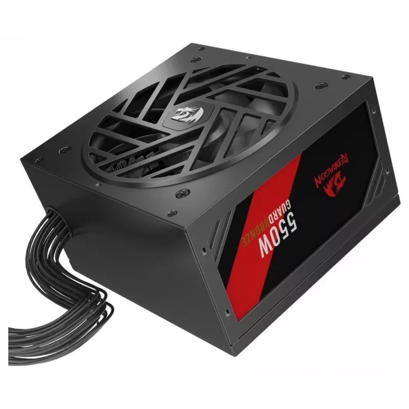 Redragon Guard GC-GU01 550W napájací zdroj, 80 PLUS Standard, Active PFC, ne-modulárny, 120 mm ventilátor, čierny
