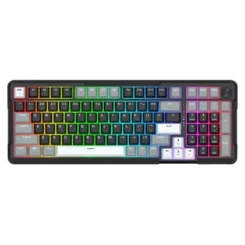 Redragon ARLOKKS QMK K742 75% Tri-Mode mechanická klávesnica, Hot-Swappable, Gasket Mount, RGB, čierna