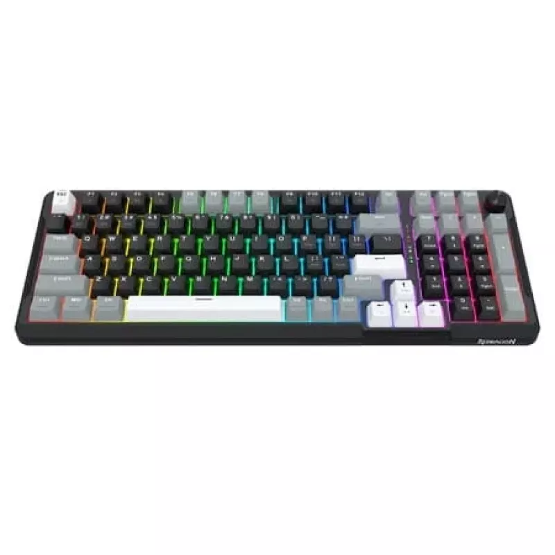 Redragon ARLOKKS QMK K742 75% Tri-Mode mechanická klávesnica, Hot-Swappable, Gasket Mount, RGB, čierna