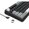 Redragon ARLOKKS QMK K742 75% Tri-Mode mechanická klávesnica, Hot-Swappable, Gasket Mount, RGB, čierna