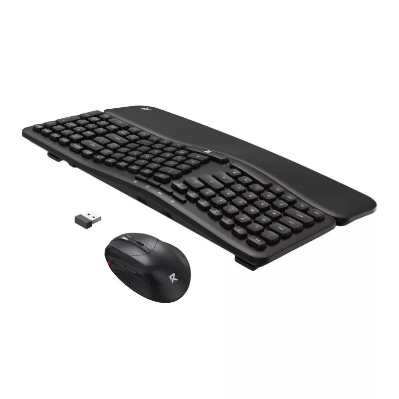 Redragon BS-7162 MAX Bezdrôtový set klávesnice a vertikálnej myši, 2,4 GHz, čierny