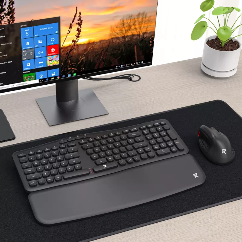 Redragon BS-7162 MAX Bezdrôtový set klávesnice a vertikálnej myši, 2,4 GHz, čierny