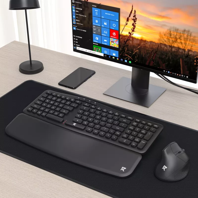 Redragon BS-7162 MAX Bezdrôtový set klávesnice a vertikálnej myši, 2,4 GHz, čierny