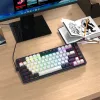 Redragon Ucal Magnetic K673WB-RGB-M 75% Tri-Mode mechanická herná klávesnica, biela/čierna
