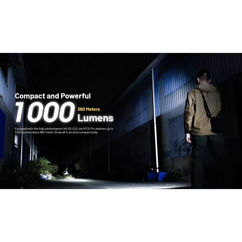 Nitecore MT1C PRO baterka 600 lúmenov CREE XP-L HD V6 čierna