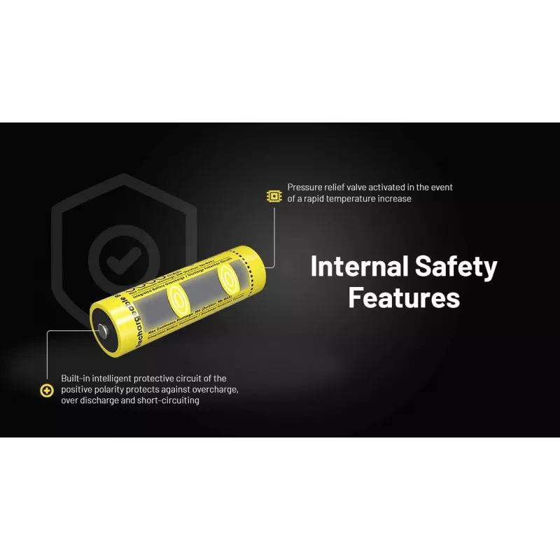 Nitecore NL2155HP 21700 Li-ion batéria 5500mAh 3.6V Button Top Protected