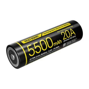 Nitecore 21700 Li-ion batéria 5500mAh 20A 3,6V Button Top