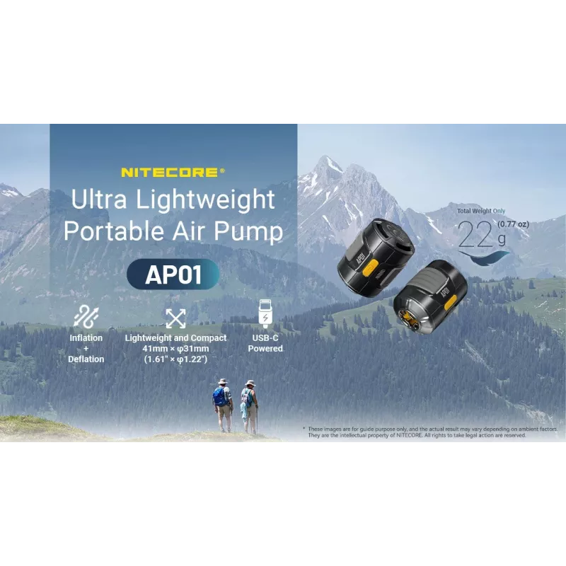 Nitecore AP01 Elektrická pumpa