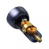 Baseus Particular nabíjačka do auta s digitálnym displejom, USB-C + USB-A, QC3.0+PD, 65W, sivá