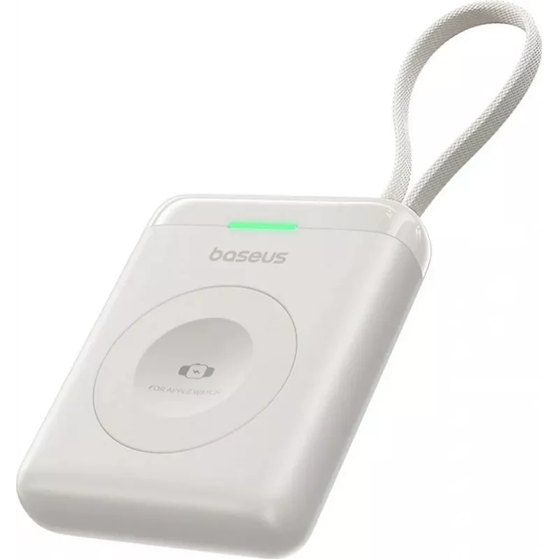 Baseus EnerFill FW11 5W power banka pre Apple Watch s integrovaným káblom - biela