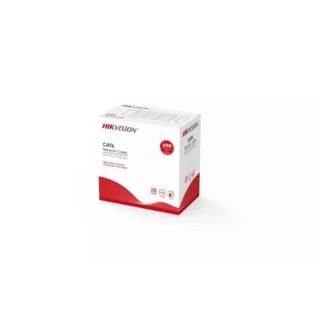Hikvision DS-1LN6-UE-W Cat6 UTP inštalačný kábel 305m sivý