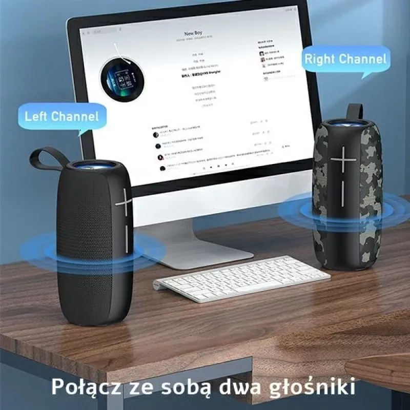 AWEI Y370 prenosný Bluetooth reproduktor 20W čierny