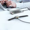 AWEI W23 3-in-1 USB-C/Lightning/Apple Watch nabíjací kábel 100W/10W/2,5W čierny