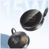 AWEI W27 3-in-1 bezdrôtová nabíjacia stanica 15W rýchle nabíjanie s USB-C káblom čierna
