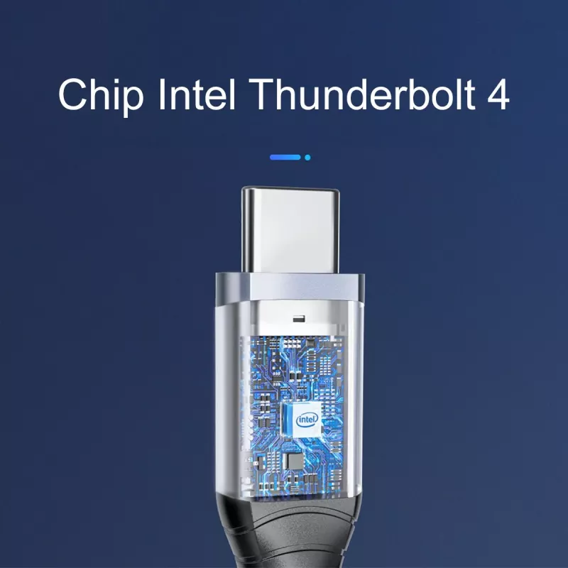 ORICO Thunderbolt 4 kábel USB-C 40 Gbit/s 8K60Hz PD 100W 2m čierny