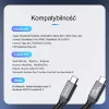 ORICO Thunderbolt 4 kábel USB-C 40 Gbit/s 8K60Hz PD 100W 2m čierny
