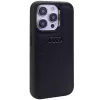 Audi GT syntetická koža tvrdé puzdro pre iPhone 15 Pro (6,1 palca) - čierna
